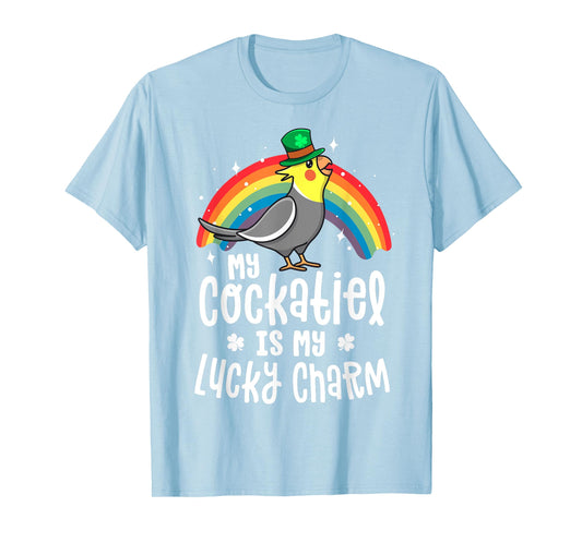 Cockatiel St Patricks Day Shirt For Women Bird Parrot Gift T-Shirt