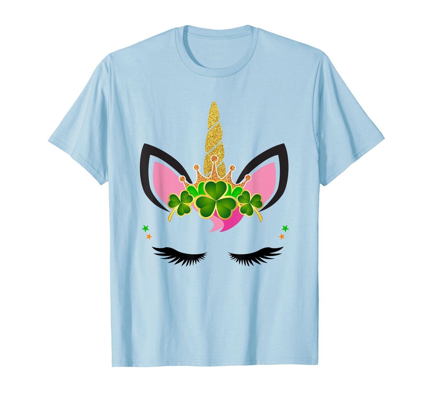 Unicorn Clover Leaf Unicorn Girl St Patricks Day T-Shirt