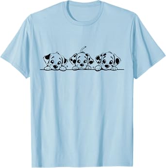 3 Cute Dalmatian Dogs Puppy Pet Animal Men Women Funny Dog T-Shirt
