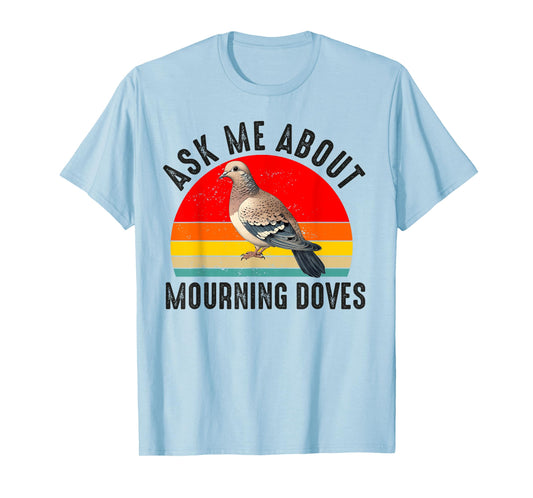 Mourning Dove Bird Lover Women Men Girl Boys Vintage Retro T-Shirt