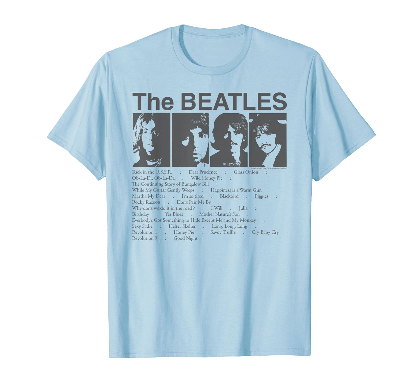 The Beatles - Song List T-Shirt
