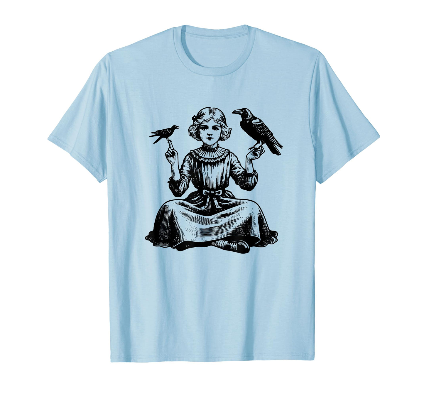 Vintage Crow, Vintage Raven Design for Crow and Raven Lovers T-Shirt