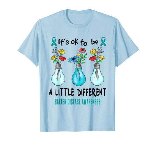 It's Ok To Be A Little Different Batten Disease Awareness T-Shirt