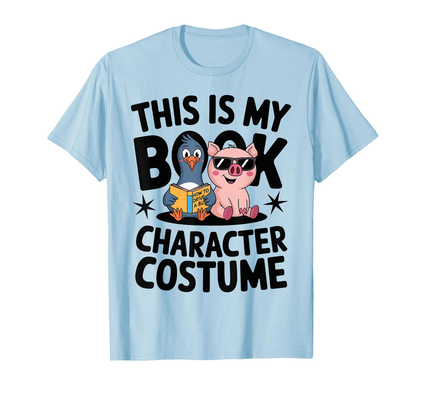 This Is My Book Character Costume Penguin Pig T-Shirt