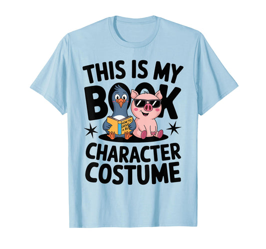 This Is My Book Character Costume Penguin Pig T-Shirt