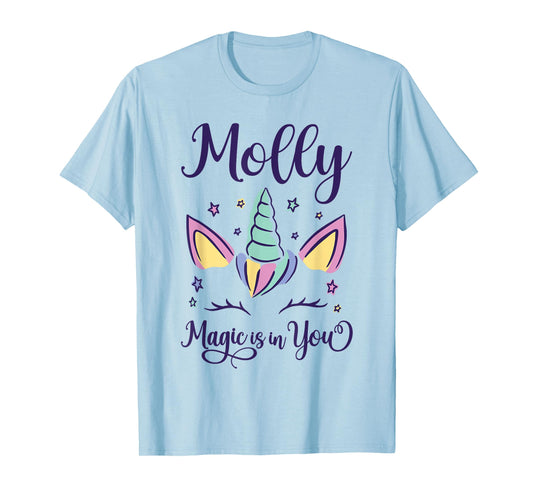 First Name Molly Personalized I Love Molly T-Shirt