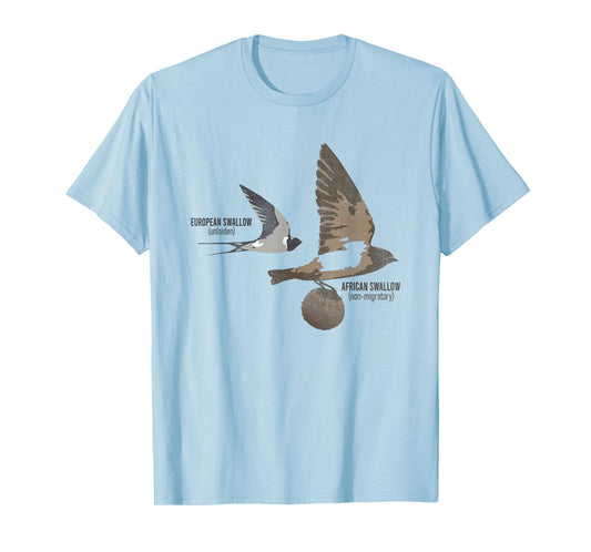 Funny Animal European Swallow African Swallow T-Shirt