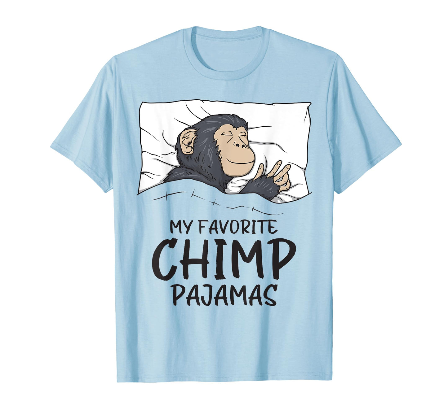 Favorite Chimp Pajamas, Napping Monkey Pajama T-Shirt