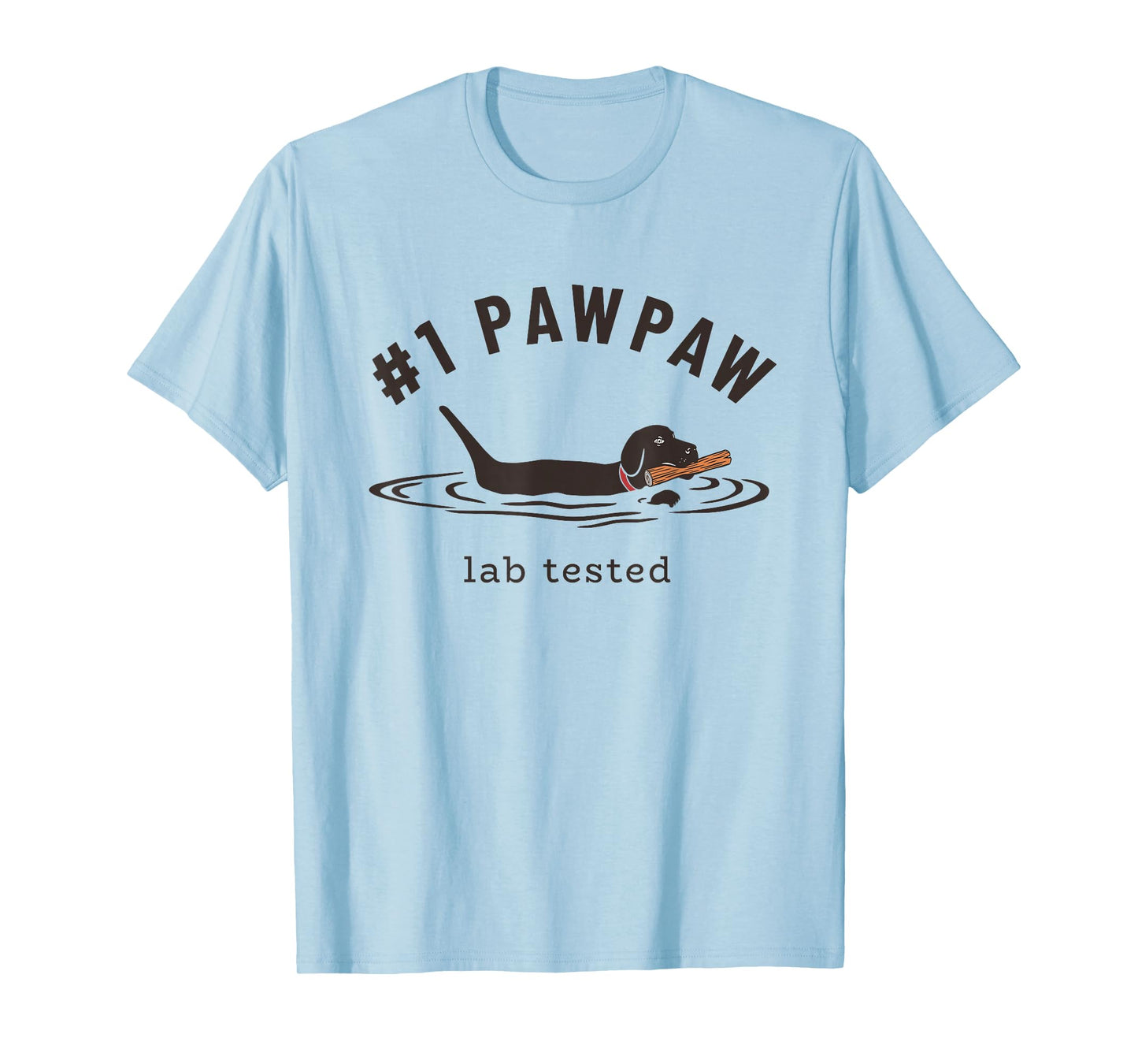 Black Lab #1 PawPaw - Labrador Retriever Owner Grandpa T-Shirt