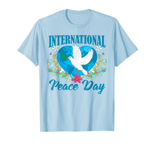 Funny Peace Bird World Peace Day International Day Of Peace T-Shirt