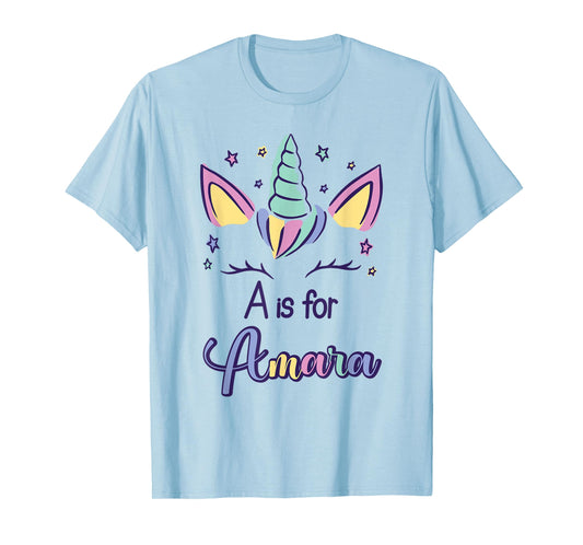 First Name Amara Personalized A Is For Amara T-Shirt