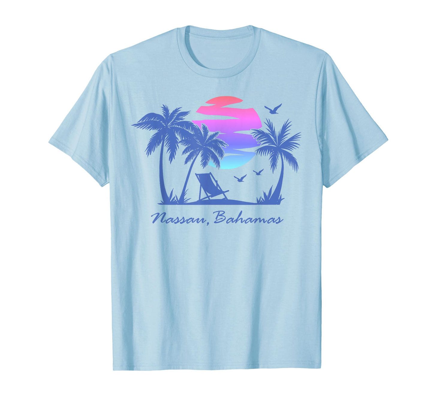 NASSAU BAHAMAS Beach Vacation Spring Break Honeymoon Retro T-Shirt
