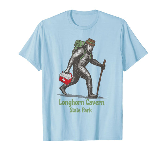 Bigfoot Sighting Longhorn Cavern State Park Texas Souvenir T-Shirt