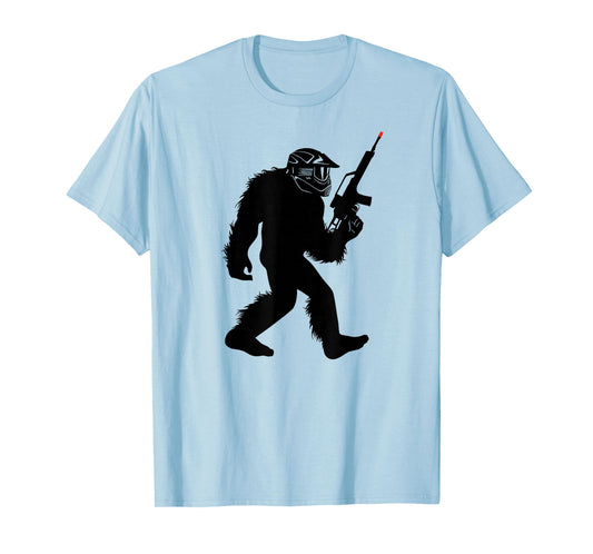 Bigfoot Airsoft T-Shirt, Sasquatch Airsofting Tee Apparel T-Shirt