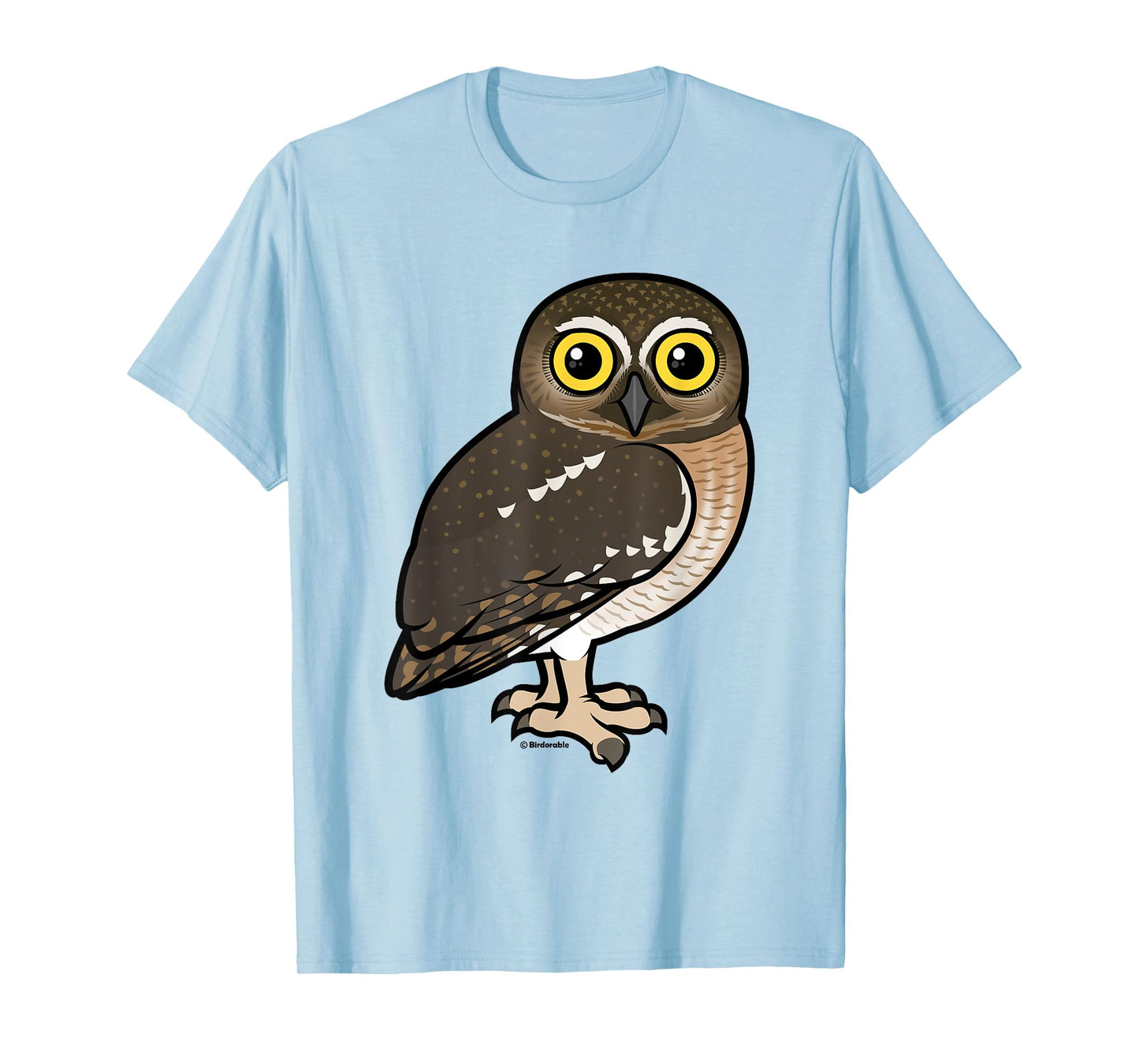 Cute Cartoon Elf Owl Birdorable Illustrated Bird T-Shirt
