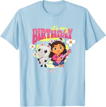 DreamWorks Gabby's Dollhouse Birthday It's My Birthday Logo T-Shirt