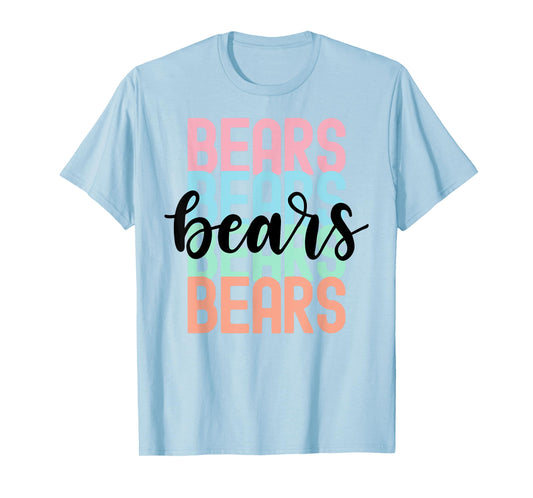 Bears Team Mascot School Spirit Game Night T-Shirt