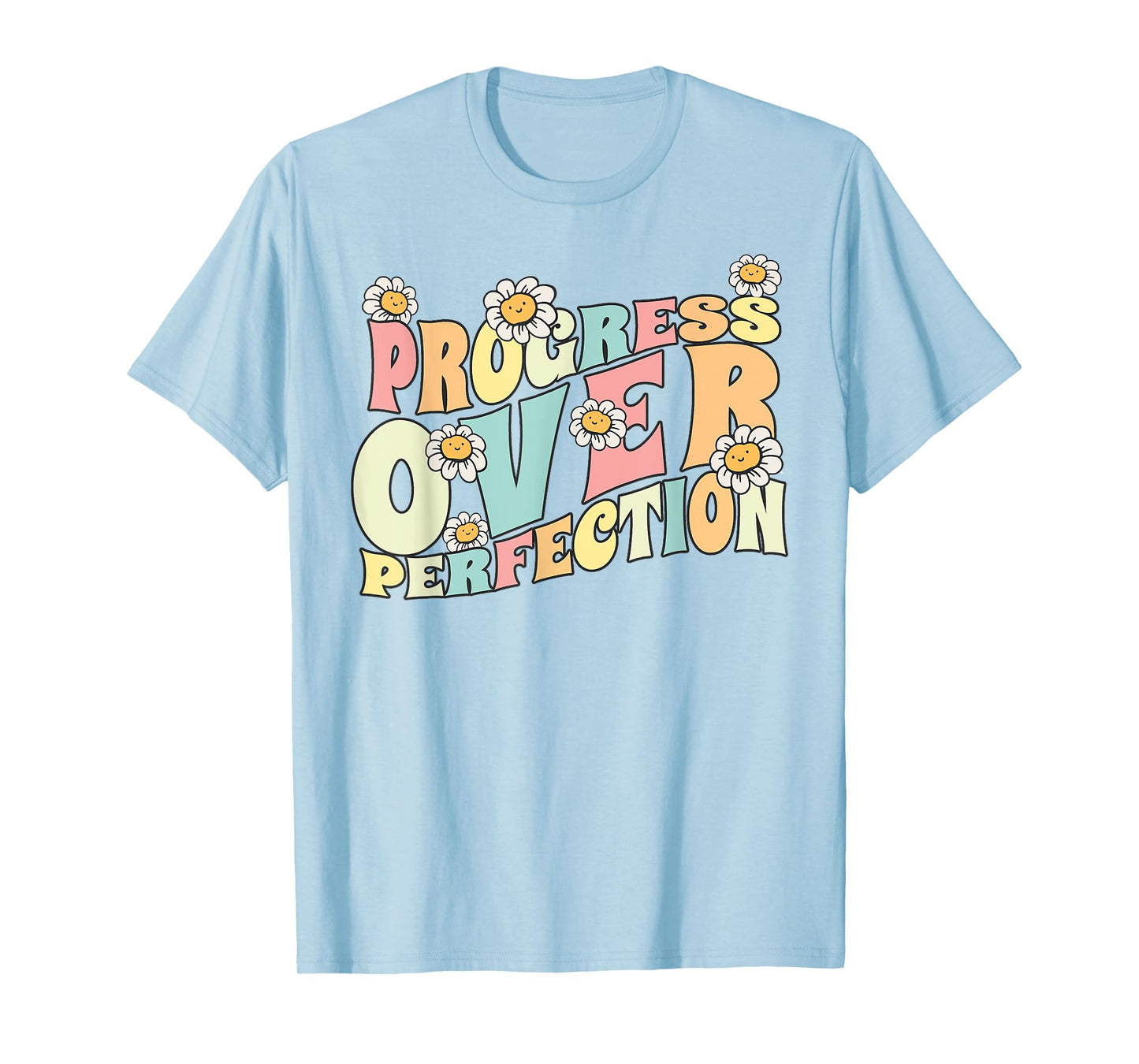 Progress Over Perfection Back to School Teacher and Kids T-Shirt