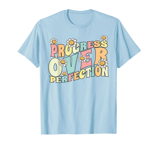Progress Over Perfection Back to School Teacher and Kids T-Shirt
