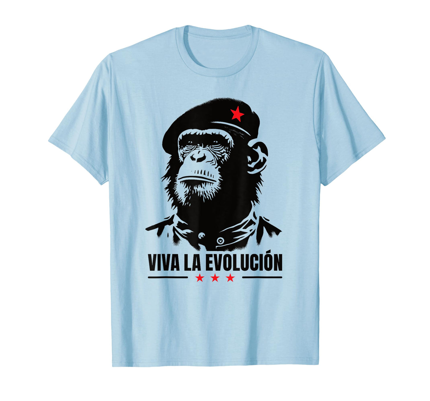 Viva La Evolucion Revolutionary Chimp Funny Monkey Che T-Shirt