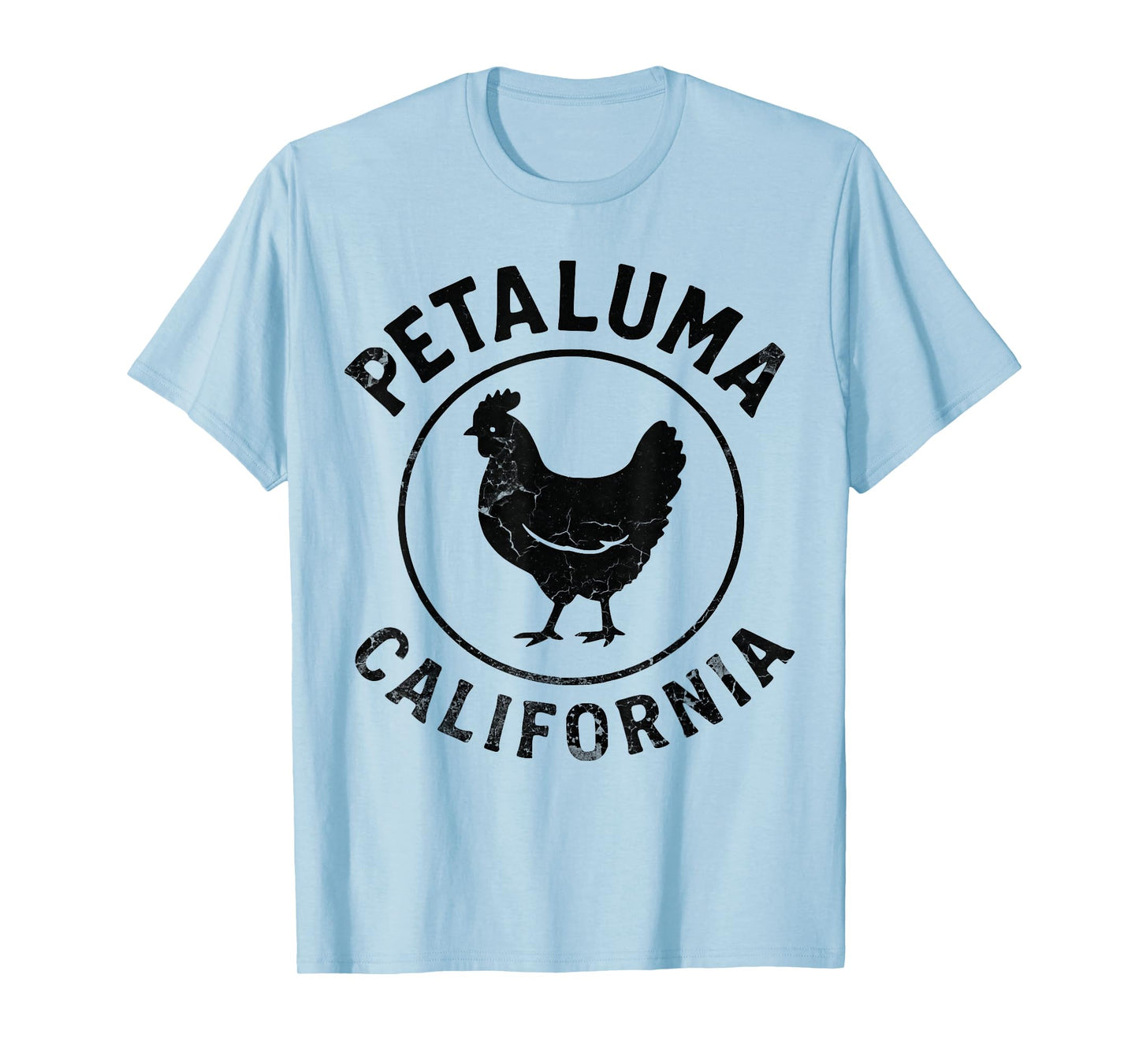 Petaluma California Chicken Vintage Farm Sonoma County Dark T-Shirt