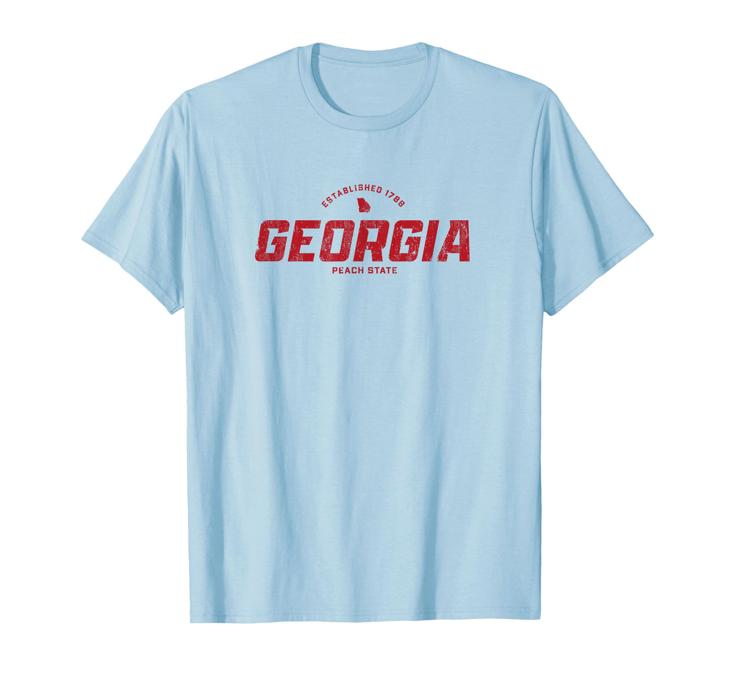 Georgia GA Vintage Athletic Red Sports Logo T-Shirt