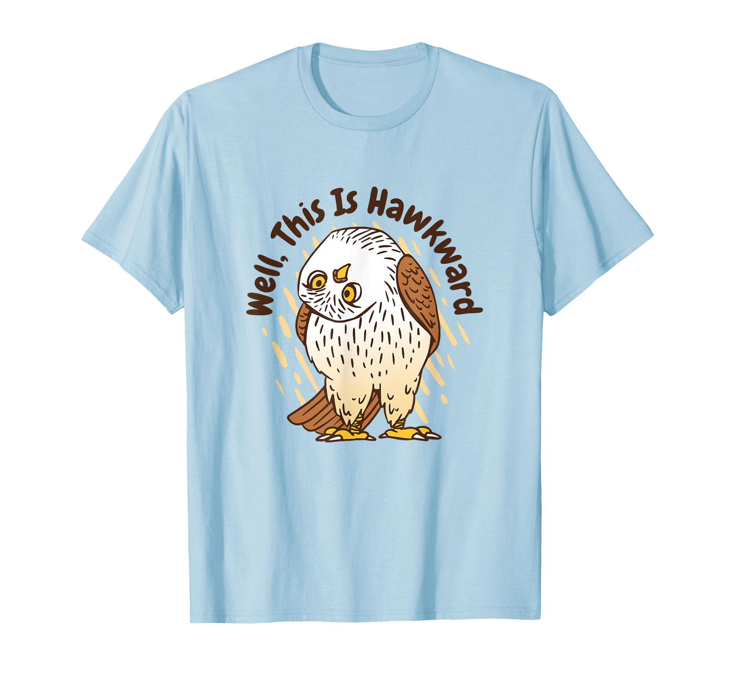 Well, This Is Hawkward Funny Hawk Bird T-Shirt