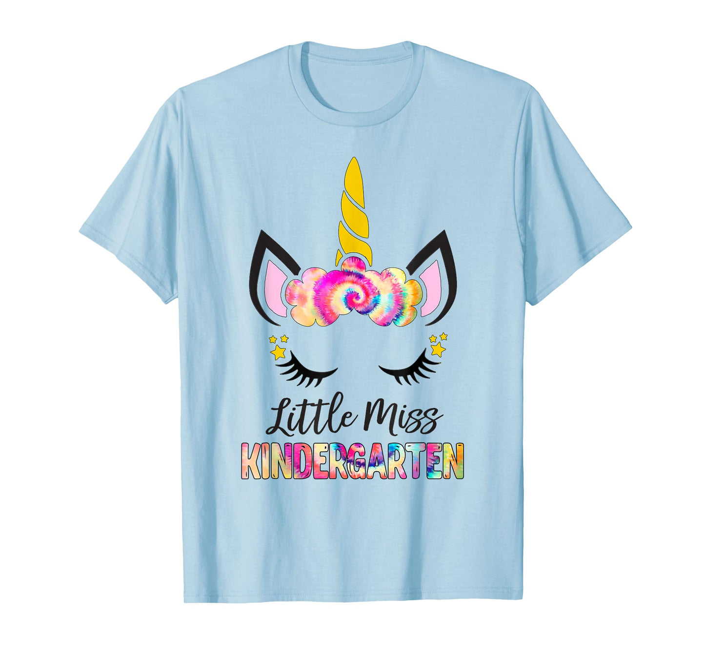Little Miss Kindergarten Girl Magic Unicorn Shirt Preschool T-Shirt
