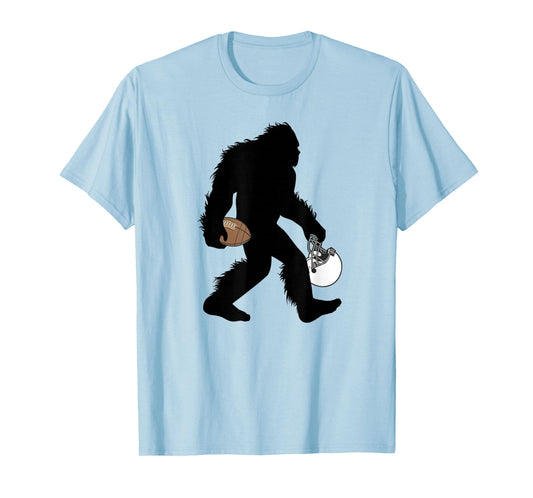 Bigfoot Football Player Cryptid American Sport T-Shirt
