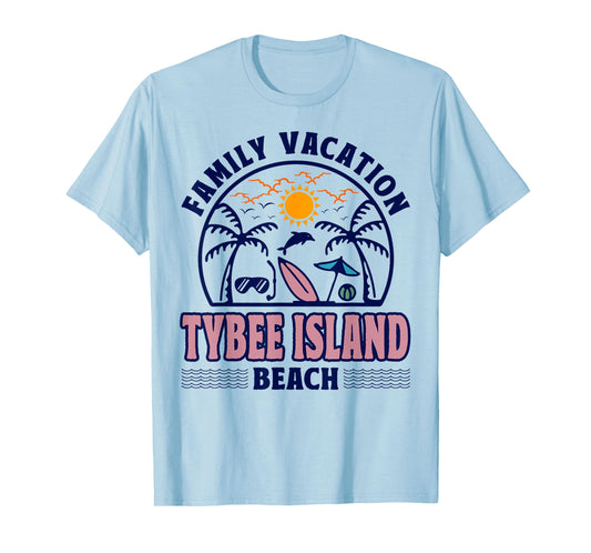 Georgia Family Vacation Tybee Island Beach T-Shirt for Men Women Kids
