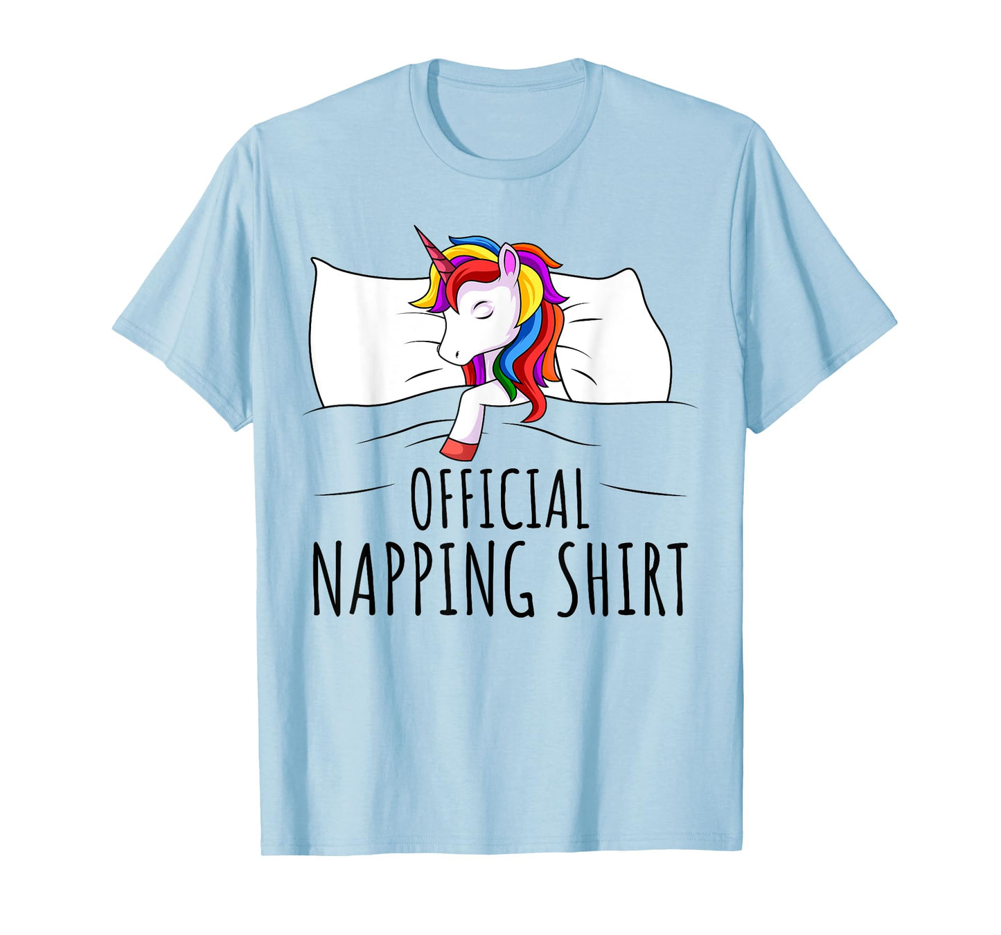 Sleeping Unicorn Girls Women Official Napping T-Shirt
