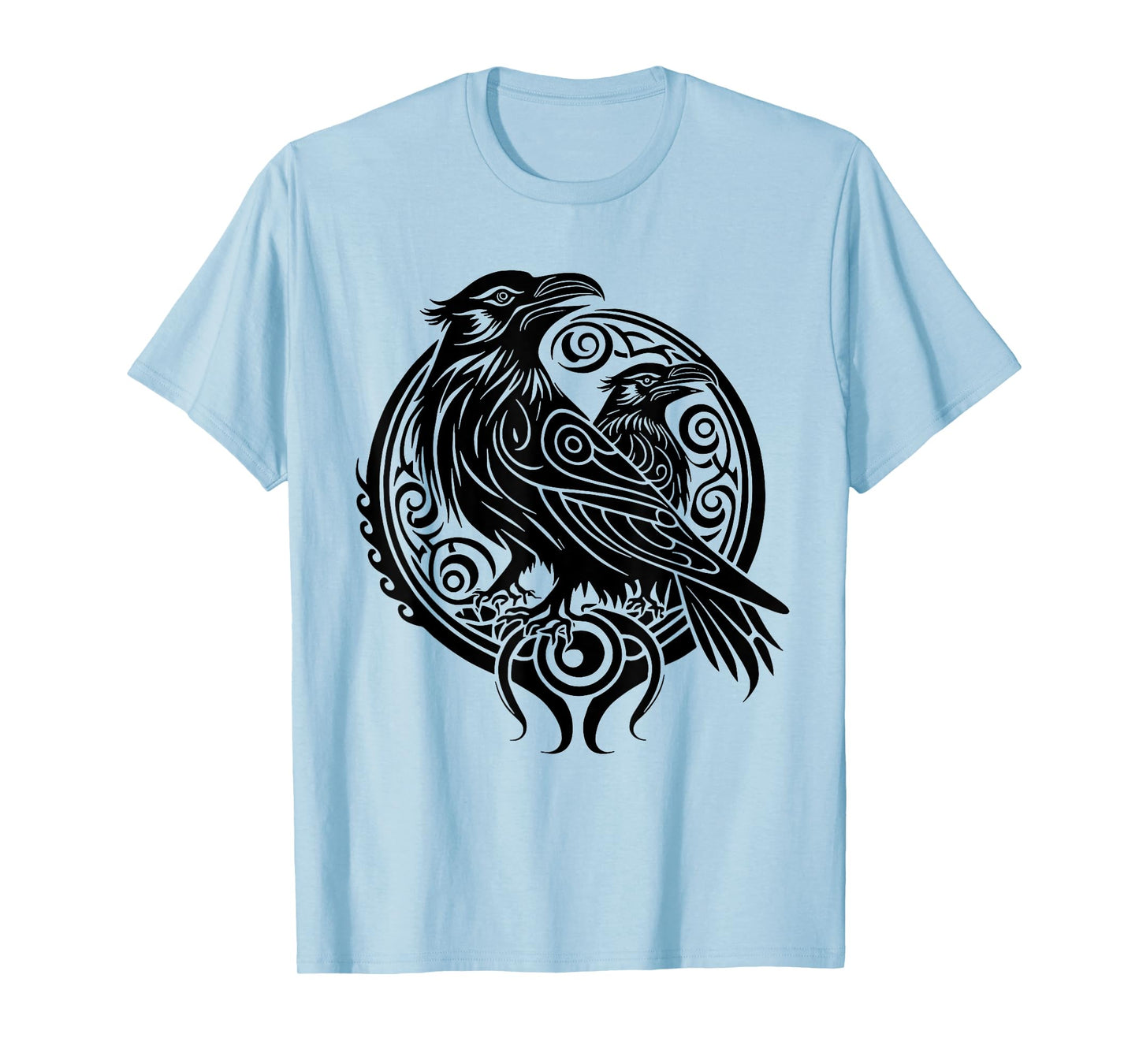 Odins Raven Norse Mythology Viking Birds Celtic Knots Asgard T-Shirt