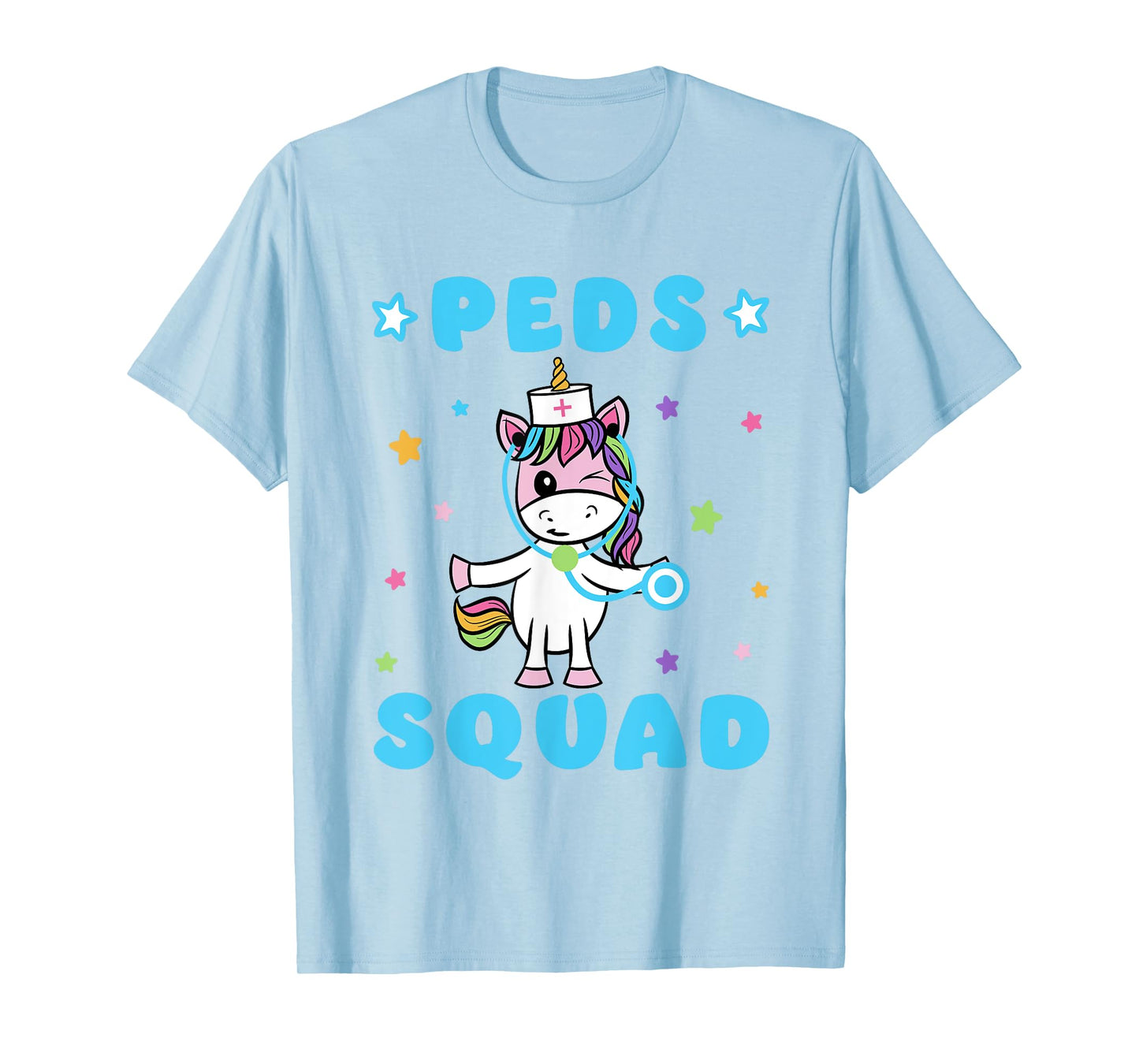 Peds Squad Pediatric Nurse - Funny Unicorn Stethoscope T-Shirt