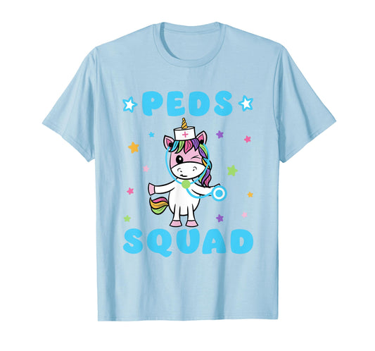 Peds Squad Pediatric Nurse - Funny Unicorn Stethoscope T-Shirt