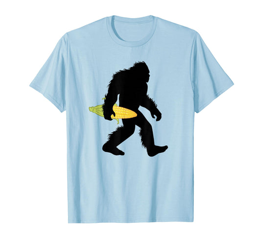 Bigfoot Corn T-Shirt, Maize Shucker Sasquatch Tee Apparel T-Shirt