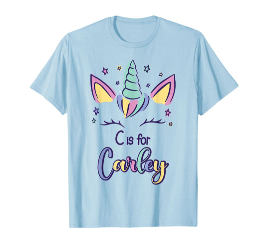 First Name Carley Personalized C Is For Carley T-Shirt