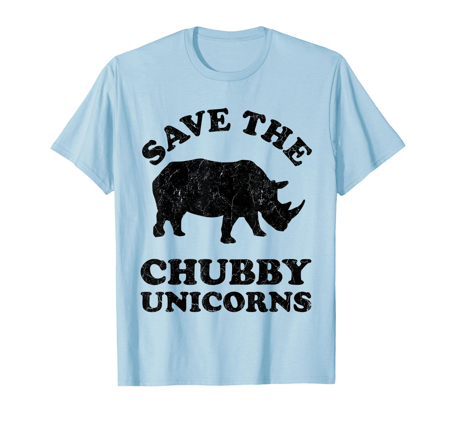 Save The Chubby Unicorns Rhino Funny Animal Rights Activists T-Shirt