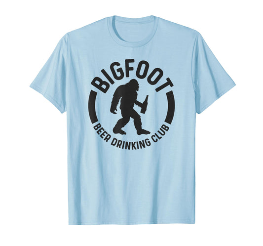 Bigfoot Beer Drinking Club Funny Sasquatch Believer Camping T-Shirt