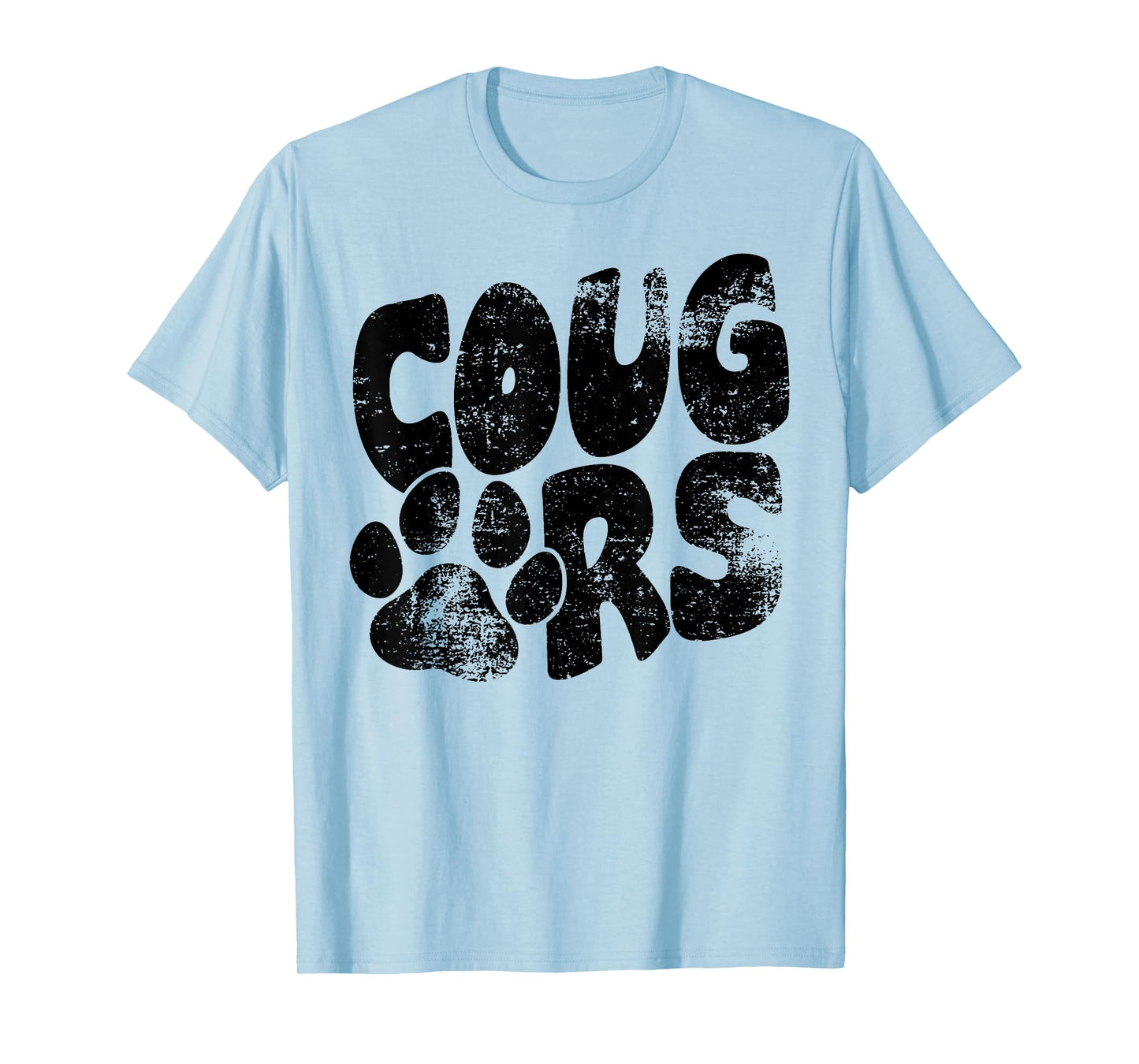 Cougars Football School Sports Fan Team Spirit T-Shirt