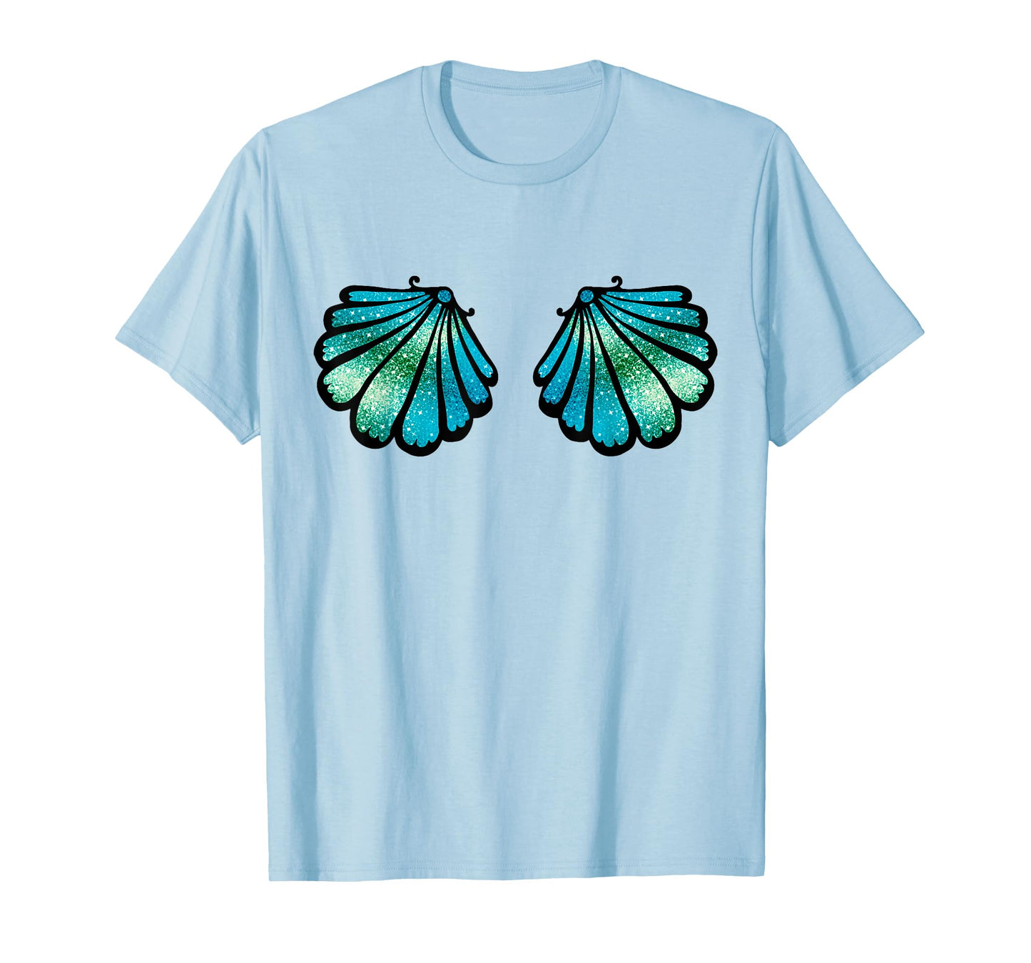 Mermaid, Seashell, Sea, Shell, Bikini, Carnival, Halloween, T-Shirt
