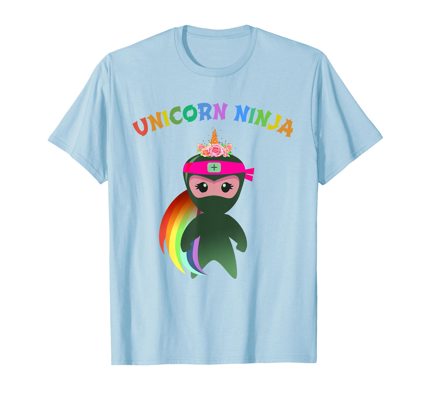 Funny Unicorn Ninja Disguise Spy Girls Kids Teachers Squad T-Shirt