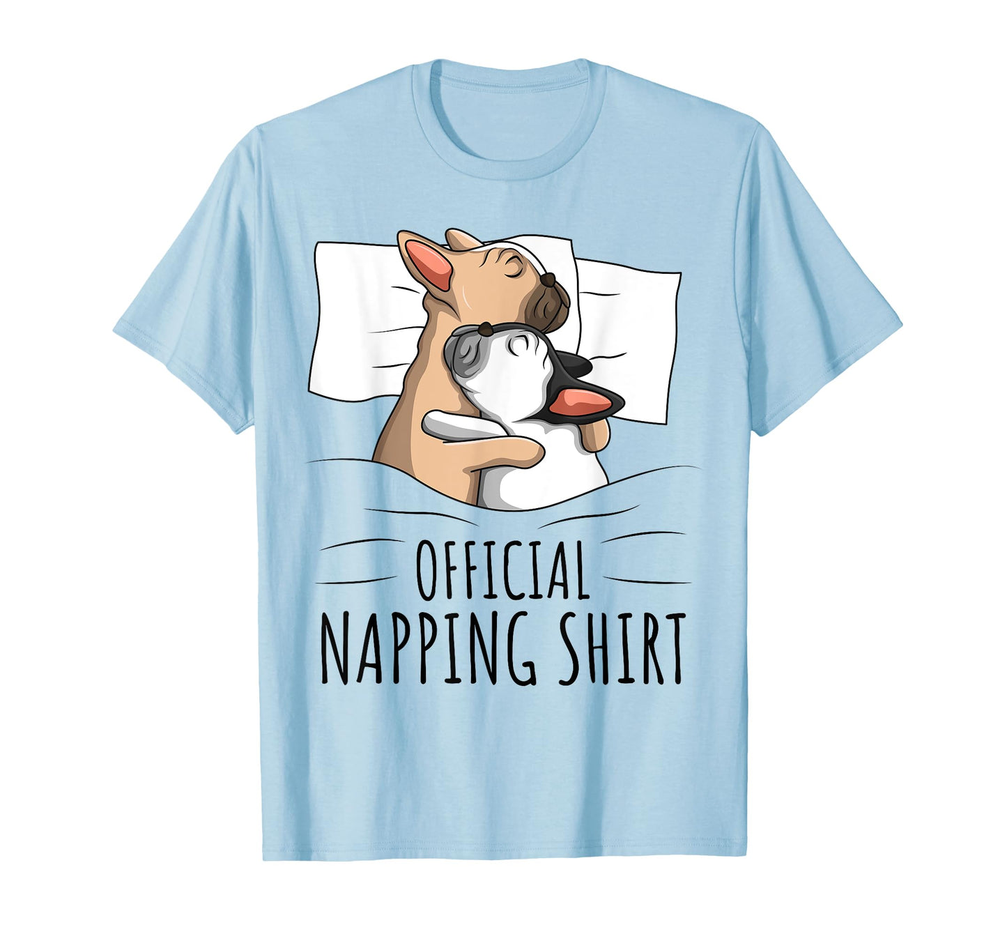 Sleeping French Bulldog Dog Official Napping T-Shirt