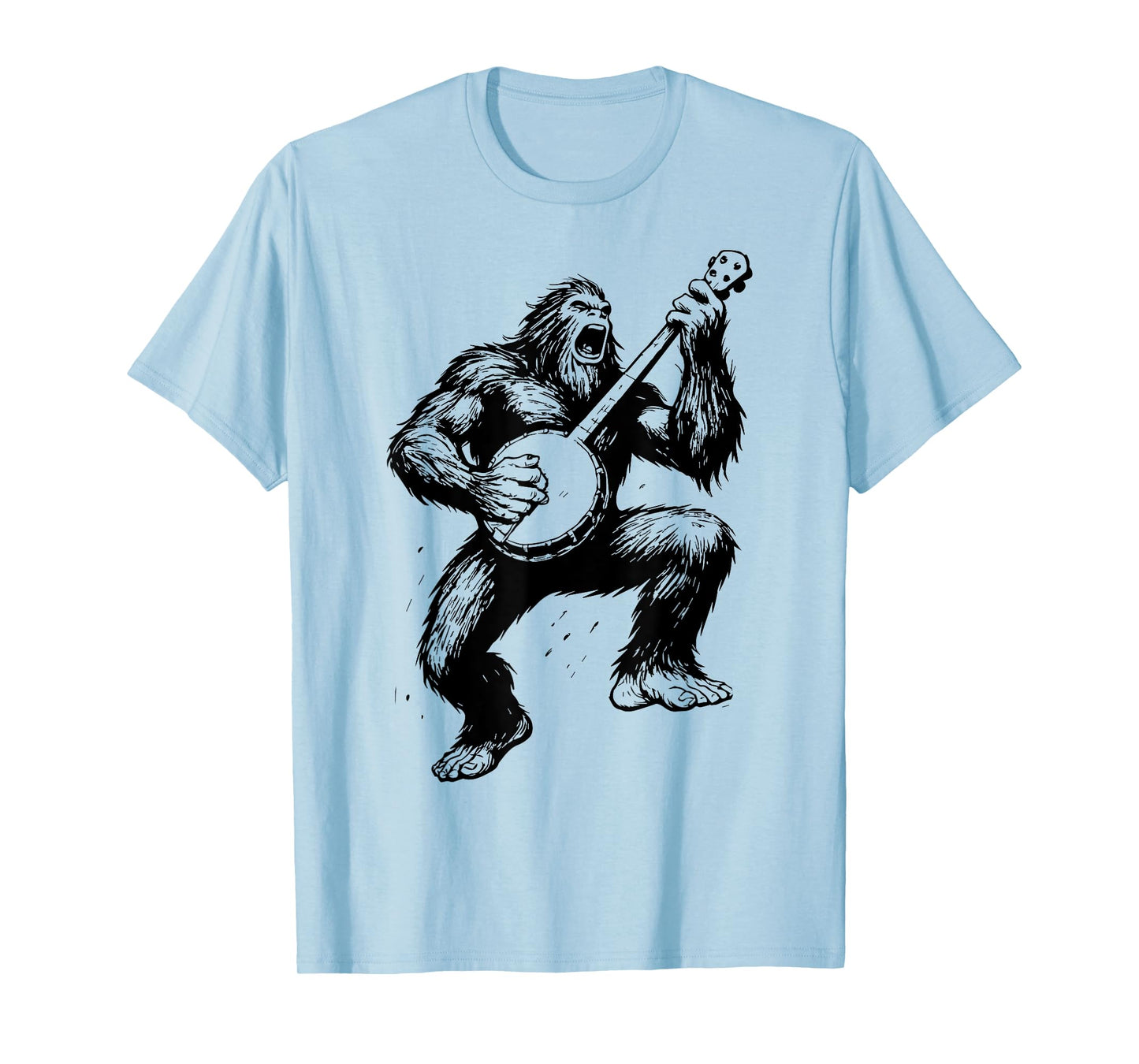 Sasquatch Banjo Player Bigfoot Bluegrass Grassquatch T-Shirt