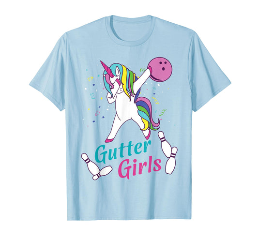Gutter Girls Unicorn Bowling Team Shirt for Women T-Shirt T-Shirt
