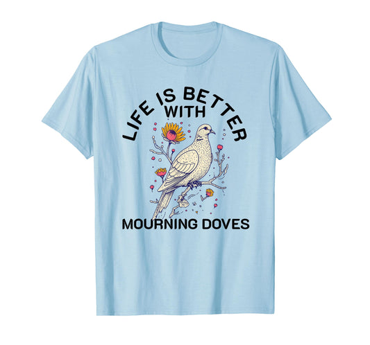 Mourning Dove Retro Vintage Bird Lover Women Men Girl Boys T-Shirt