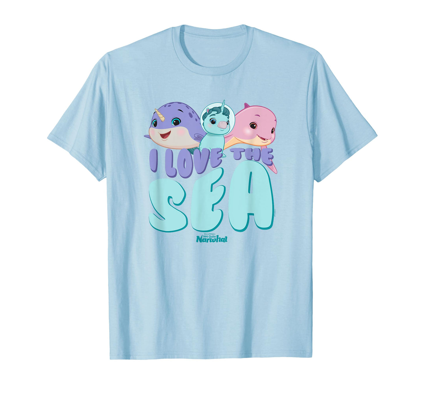 DreamWorks Not Quite Narwhal I Love the Sea T-Shirt