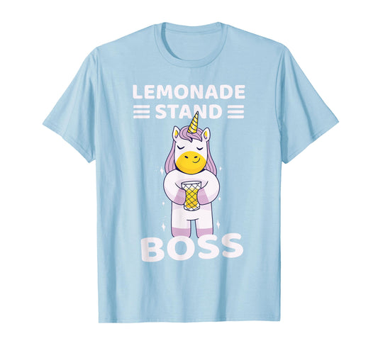 Lemonade Stand Boss Unicorn Girls T-Shirt