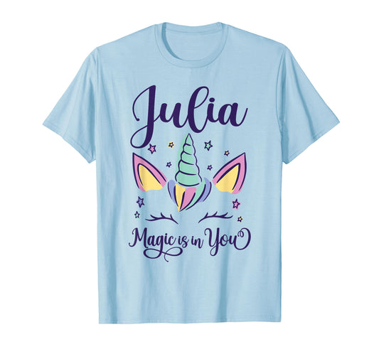 First Name Julia Personalized I Love Julia T-Shirt