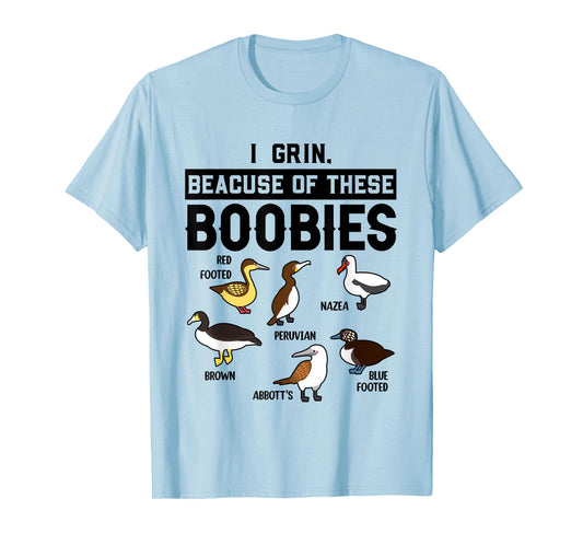 Funny Booby Seabirds Collection Bird Watching Ornithologist T-Shirt
