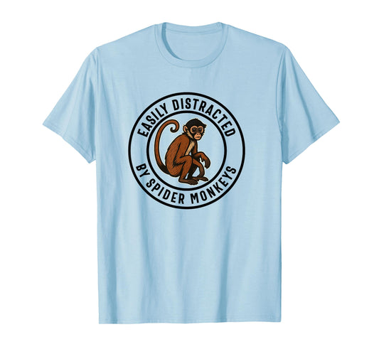 Spider Monkey Lover Funny Men Women Boys Girls T-Shirt